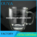 Manufacture Best Price Unique Design Novelty Clear Glass Coffee Mug